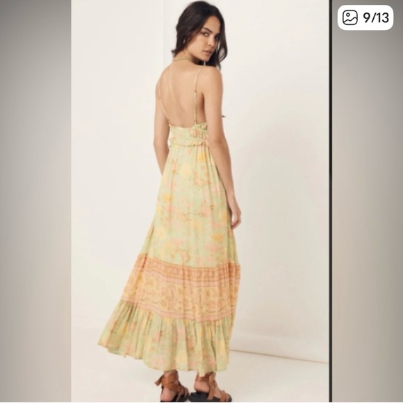 Spell Women's Bohemian Floral Jacket - Mint and Pastel Yellow - Picture 5 of 11